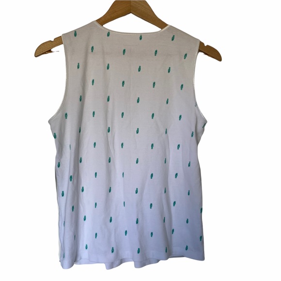 christopher & banks | satin trim tank top - Picture 4 of 5